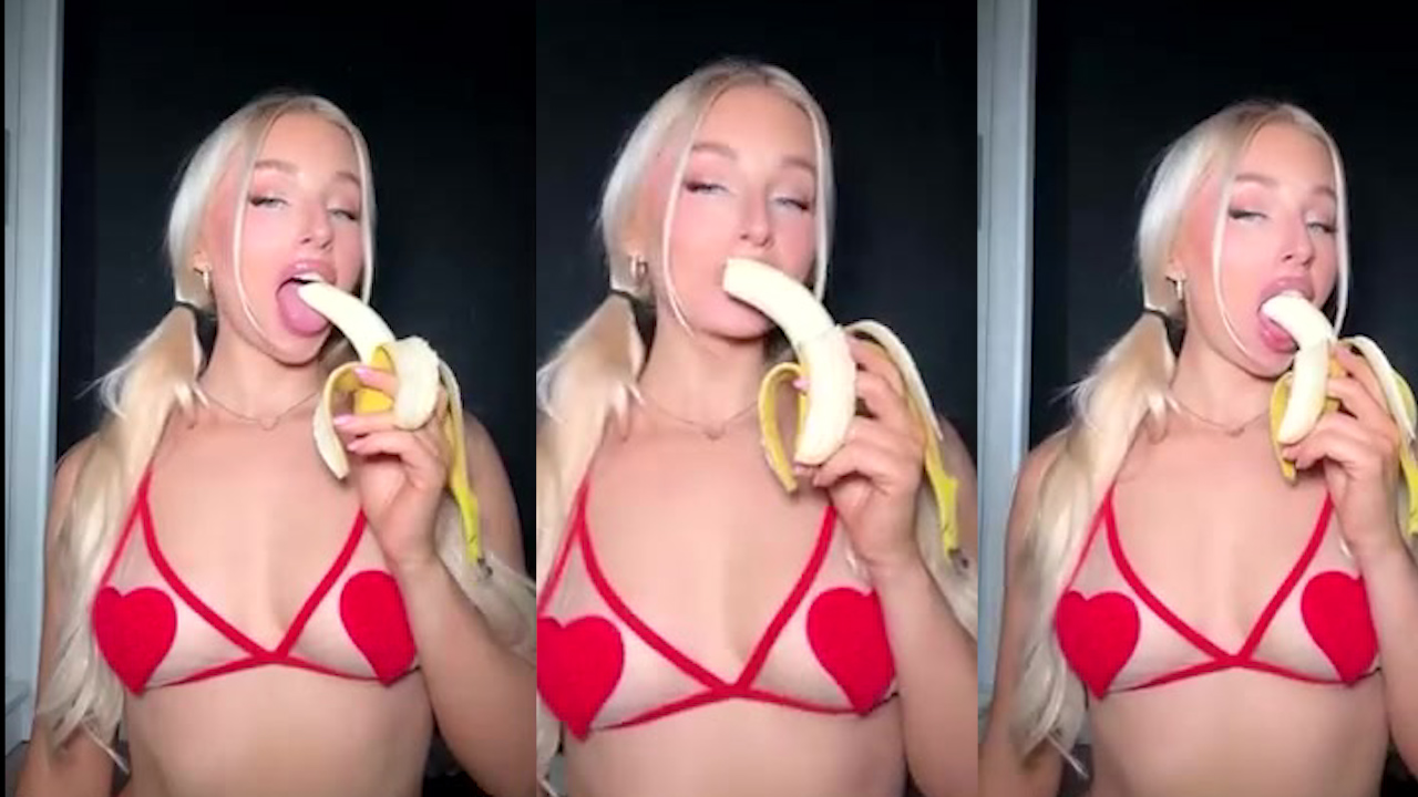 Charlotte Parkes Suck Banana Orgasm