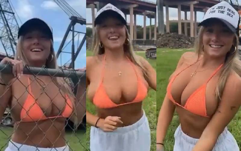 Giannawhitex Bouncing Boobs Nipple Slip