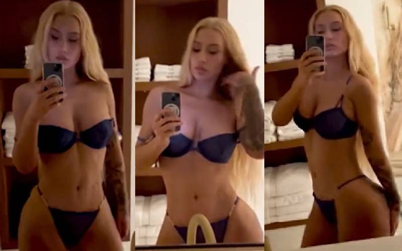 Iggy Azalea Teasing Her Boobs In A Bikini
