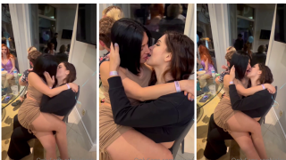 Alinity Fandy Lesbian French Kiss PPV Video