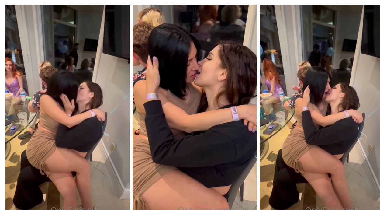 Alinity Fandy Lesbian French Kiss PPV Video