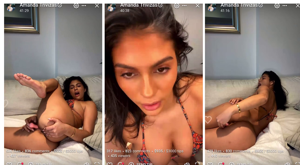 Amanda Trivizas Masturbation Livestream