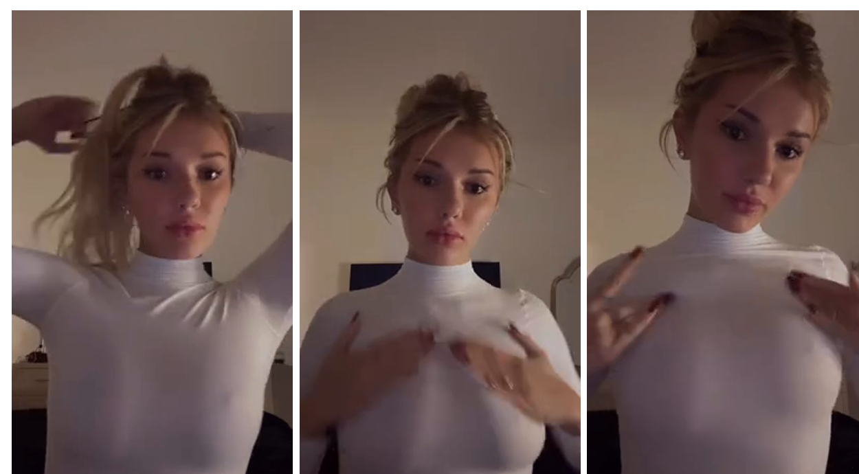 Breckie Hill Nipple Pokie Boobs Tease