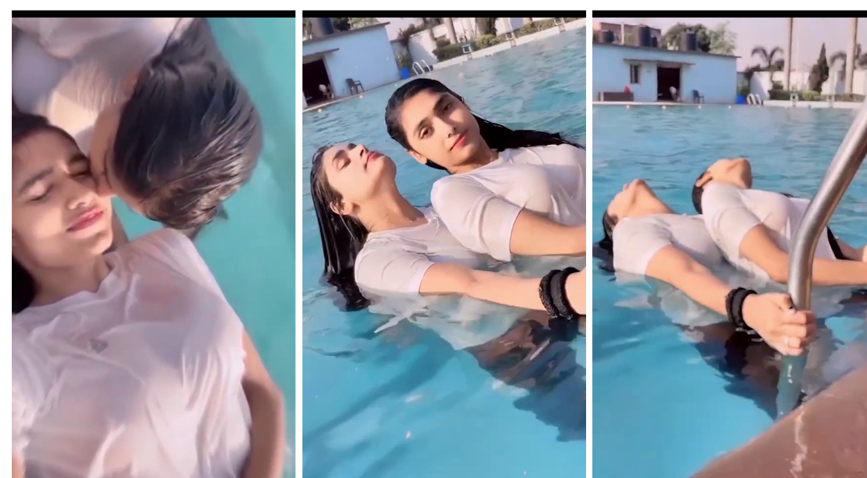 Aina Asif Video Viral In Pool