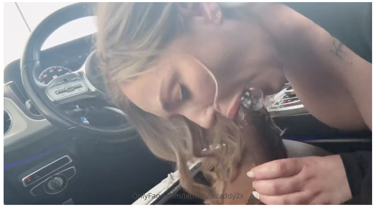 Aria Six BBC Car Sextape Cum in Mouth Video