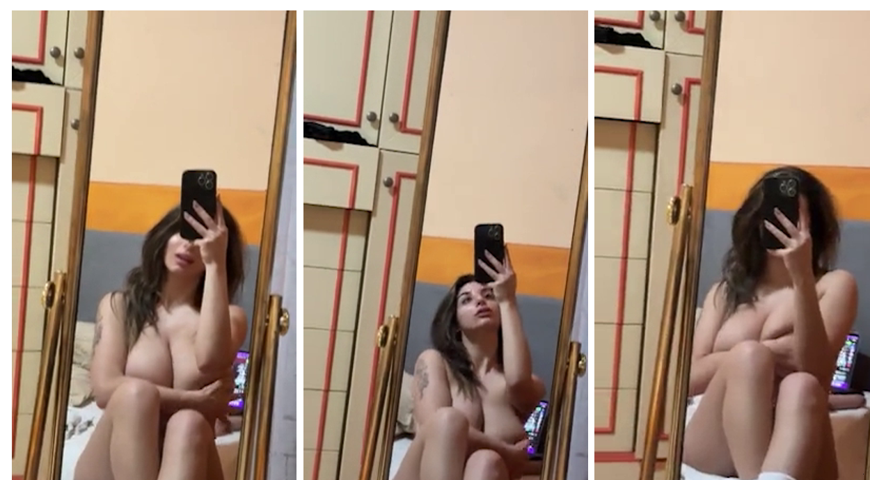 Bufalika Aka Ika Dauria Naked On Mirror