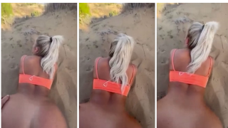 Joliejuiicy Aka Jolie Becker Doggy On Beach New Video