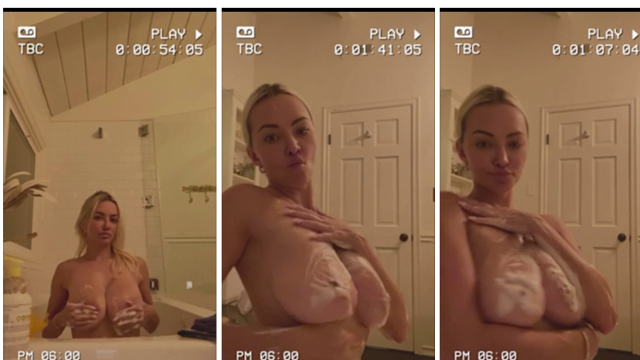 Lindsey Pelas Nude Shower