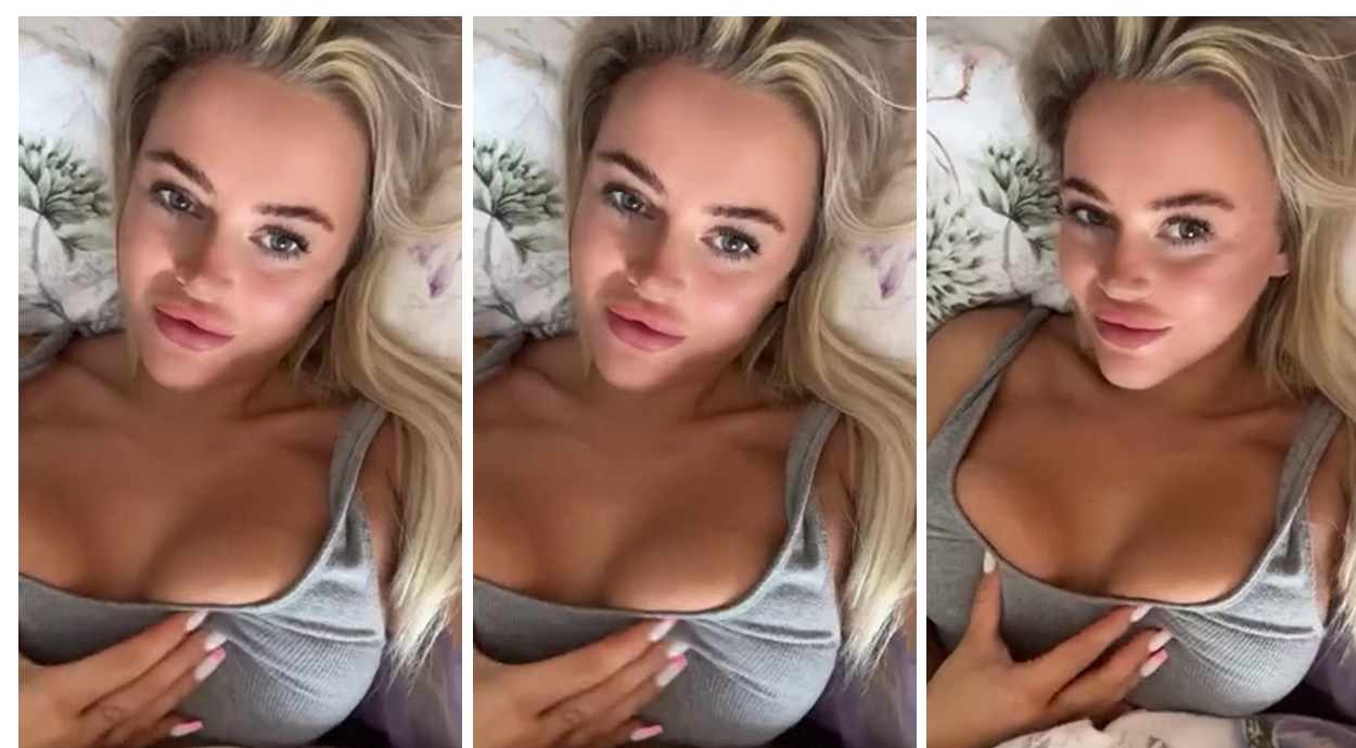 Jolie Becker Tits play on Bed – Onlyfans video