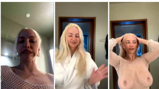Lindsey Pelas White Outfits Livestream Video