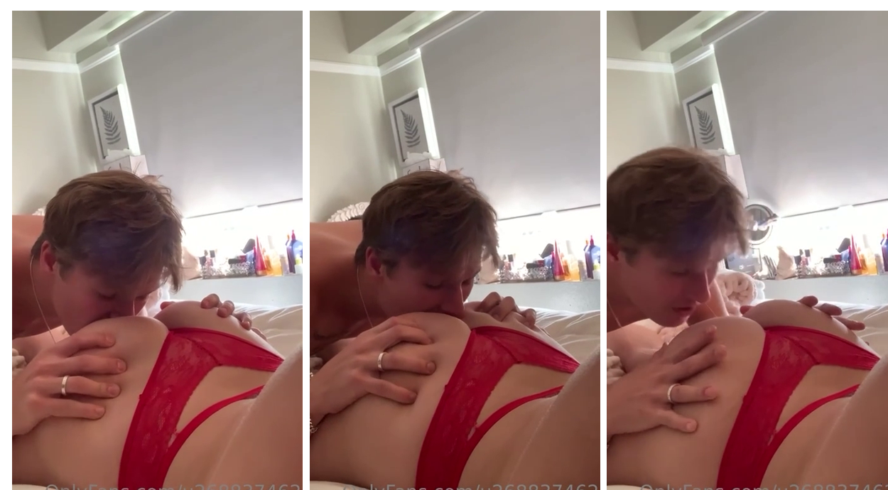 Hailey Sigmond Licking Pussy On Bed – Video