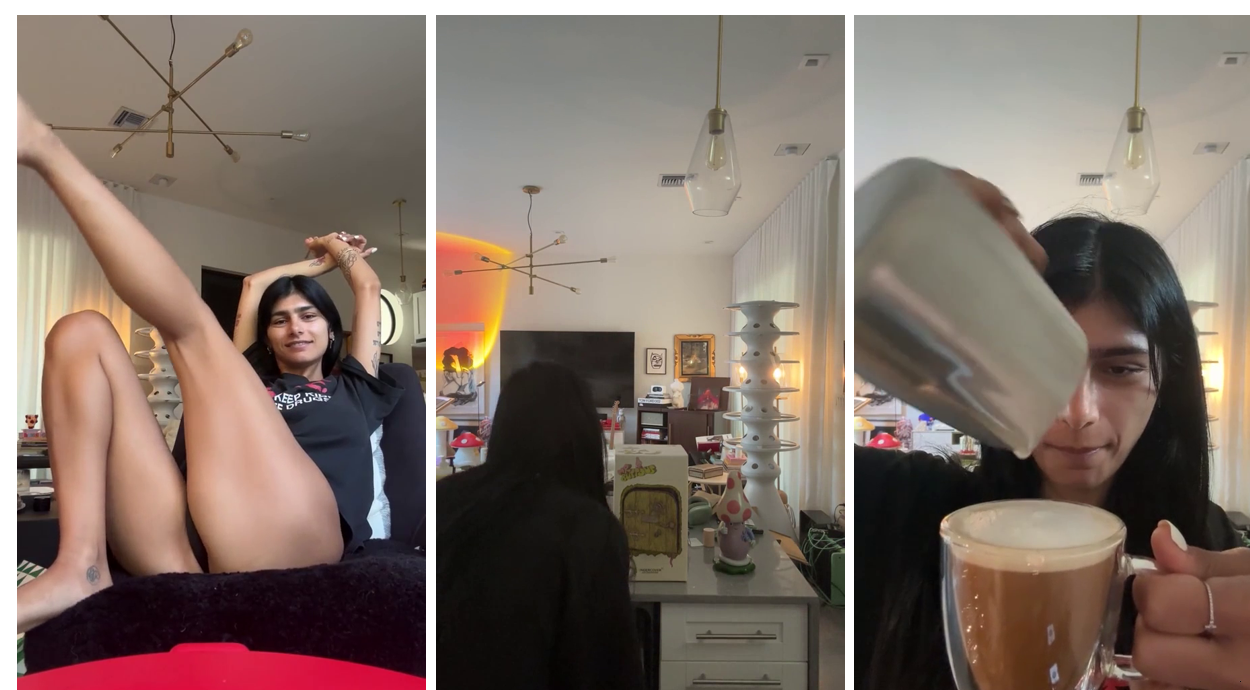 Mia Khalifa Morning Coffee And Smoke Video