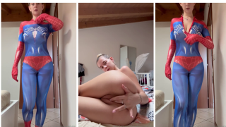 Laura Sommaruga Spider Girl Stripping Her Cloths And Finger Pussy Onlyfans