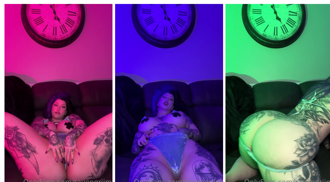 Ravengriim Playing Her Pussy And Spreading Legs Onlyfans Video